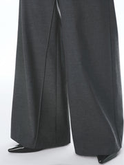 Women's Wide-Leg Suit Trousers with Belt