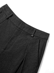 Women's Brushed Pleated Wide-Leg Pants