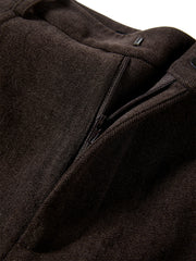 Women's Oversized Chenille Curved-Leg Pants