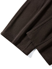 Women's Oversized Chenille Curved-Leg Pants