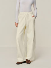 Women's Drawstring-Waist Oversized Curved-Leg Pants