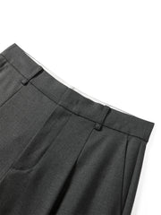 Women's Oversized Suit Pants with Detachable Belt