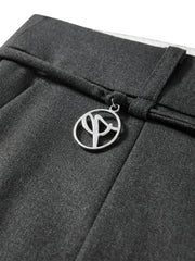 Women's Oversized Suit Pants with Detachable Belt