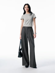 Women's Oversized Suit Pants with Detachable Belt