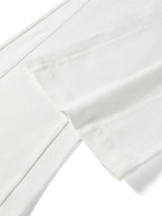 Women's Basic Wide-Leg Casual Pants with Belt