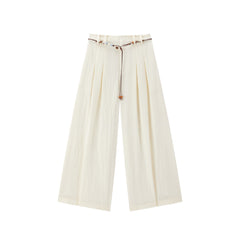 Women's Lyocell High-Waisted Wide-Leg Pants