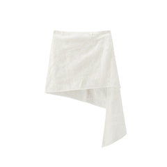 Women's straight-leg pants with Detachable skirt extender