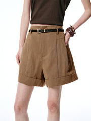 Women's High-Waisted Tencel Shorts