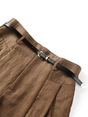 Women's High-Waisted Tencel Shorts