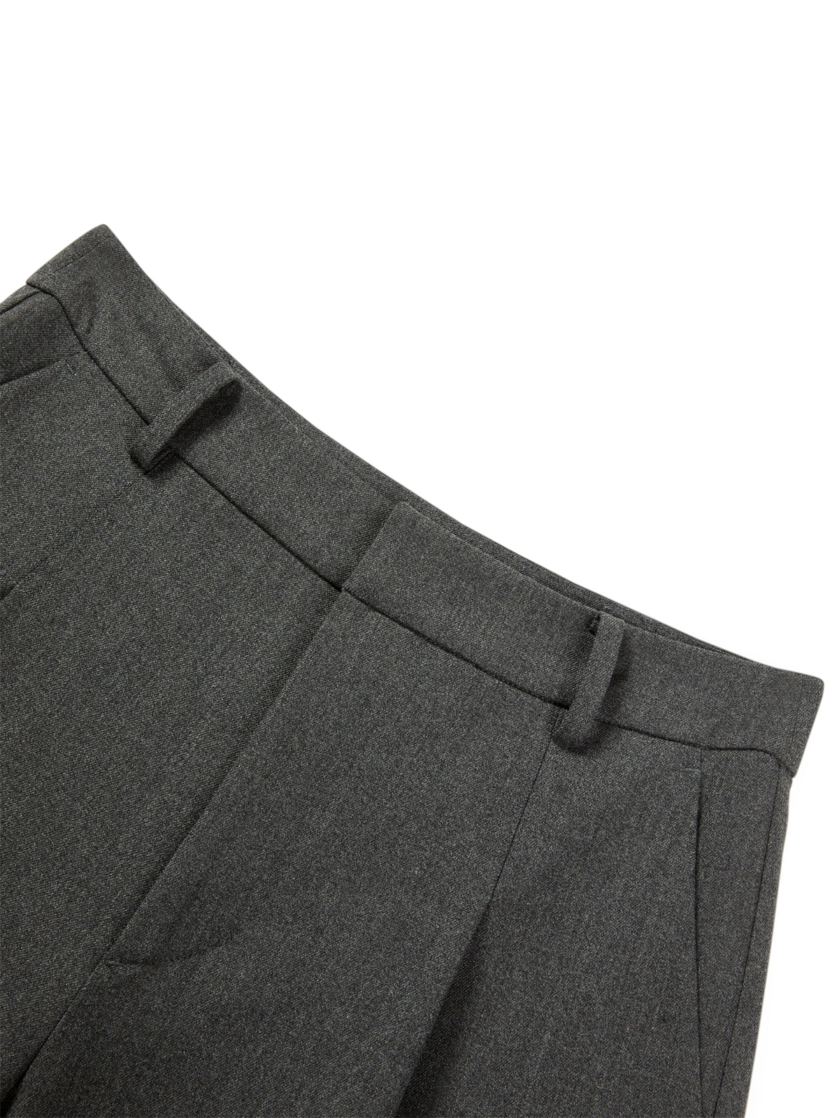 Women's Gray Wide-Leg Tailored Shorts