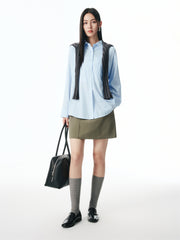 Women's Statement A-Line Mini Skirt with Belt