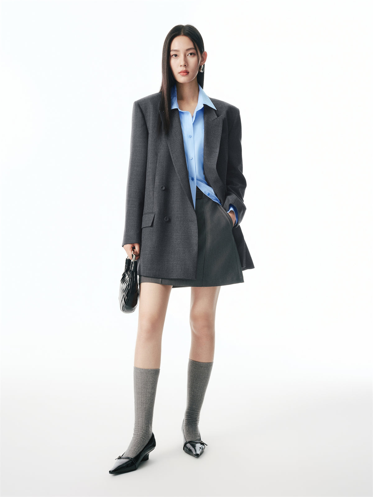 Women's Statement A-Line Mini Skirt with Belt