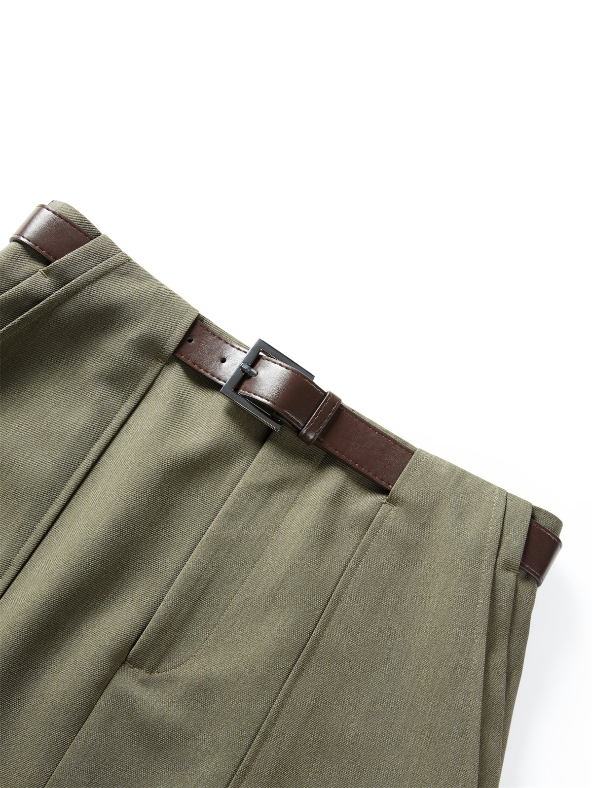Women's Statement A-Line Mini Skirt with Belt