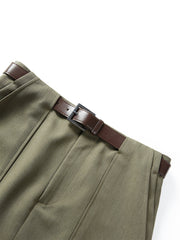 Women's Statement A-Line Mini Skirt with Belt