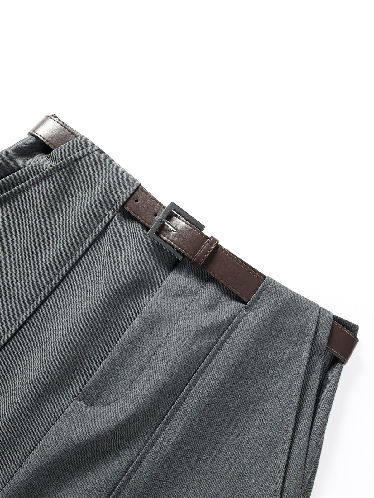 Women's Statement A-Line Mini Skirt with Belt
