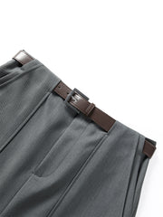 Women's Statement A-Line Mini Skirt with Belt