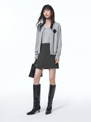 Women's Asymmetrical Paneled A-Line Skirt