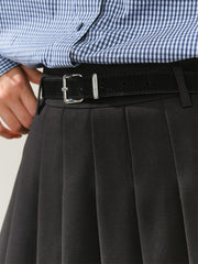 Women's High-Waist Pleated Short Skirt