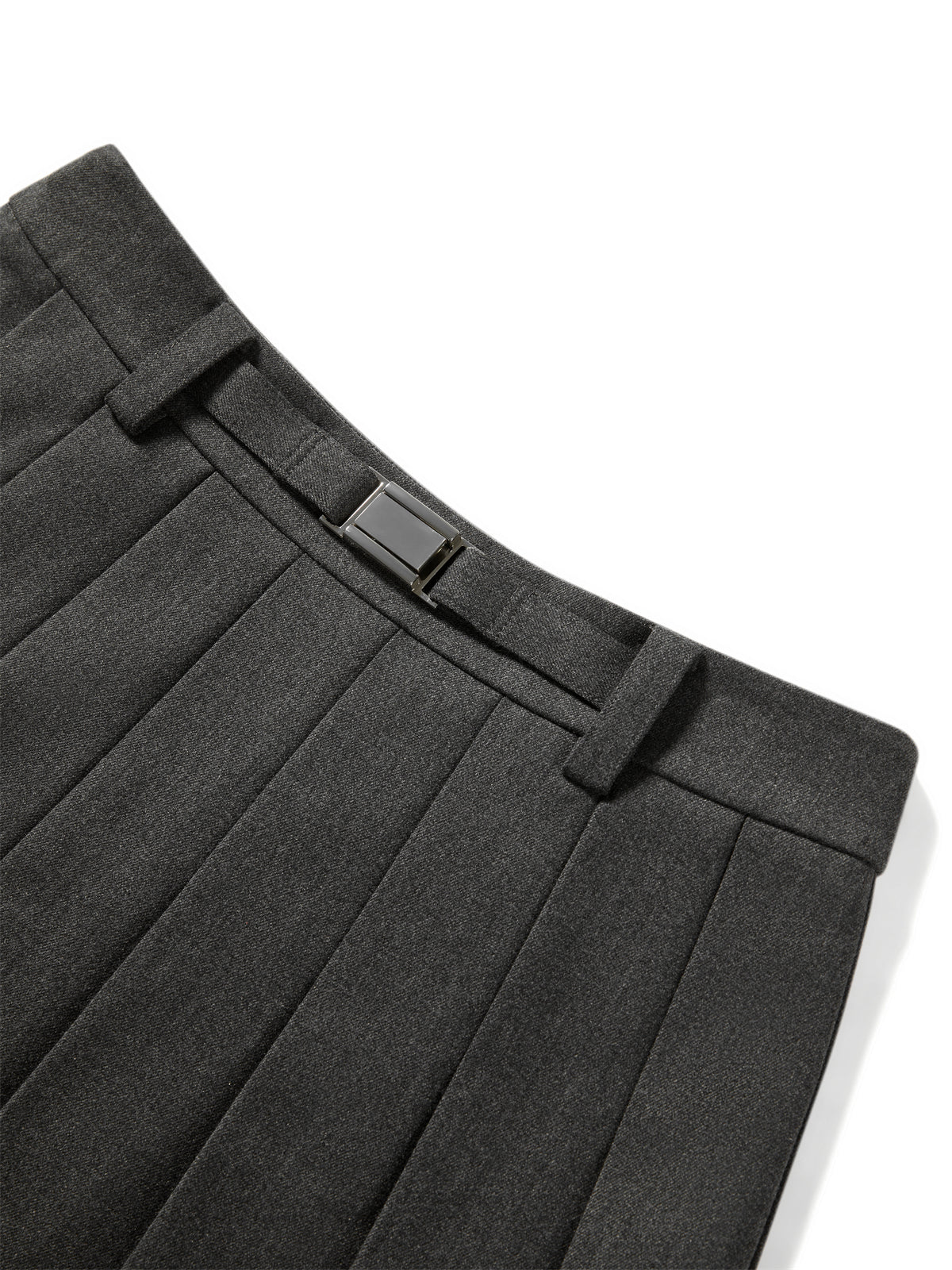 Women's Wool-Blend Pleated Short Skirt