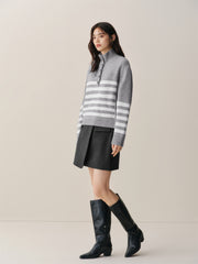 Women's High-Waist Asymmetric A-Line Mini Skirt