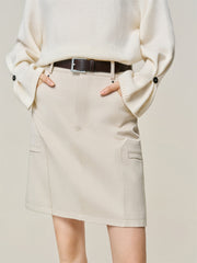 Women's Lyocell Denim-Look A-Line Mini Skirt