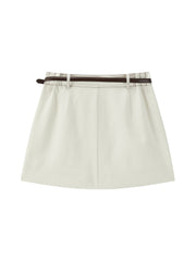Women's Cargo High-Waisted A-Line Skirt
