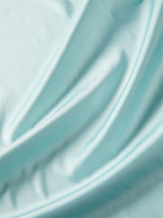 Women's Lake Blue Ruched Maxi Skirt