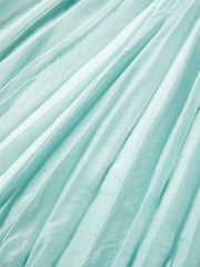 Women's Lake Blue Ruched Maxi Skirt