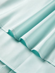 Women's Lake Blue Ruched Maxi Skirt