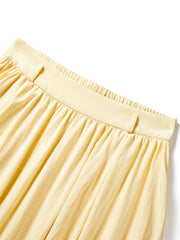 Women's Textured Pleated A-Line Maxi Skirt