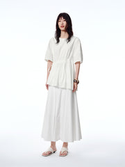 Women's UV-Protective Drawstring Flared Skirt
