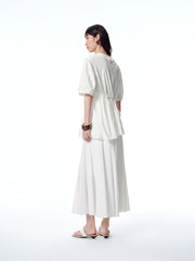Women's UV-Protective Drawstring Flared Skirt