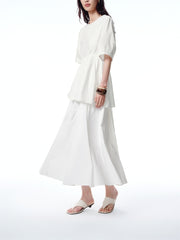 Women's UV-Protective Drawstring Flared Skirt