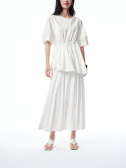 Women's UV-Protective Drawstring Flared Skirt