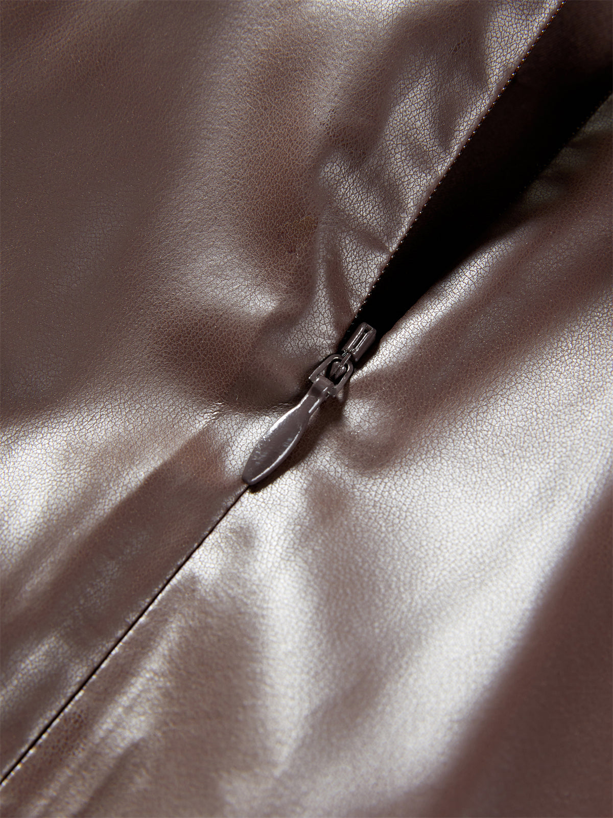 Women's PU Pleated Skirt