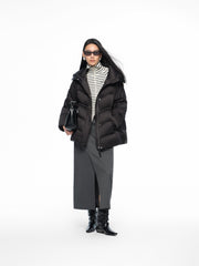 Women's Asymmetric-Slit Midi Skirt