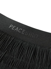 Women's Black Mesh Maxi Skirt