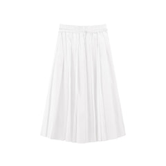 Women's Ruched A-Line Midi Skirt