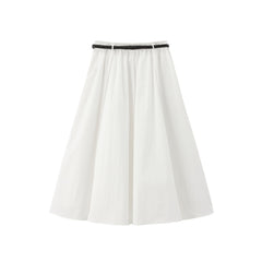 Women's High Waist A-Line Maxi Skirt