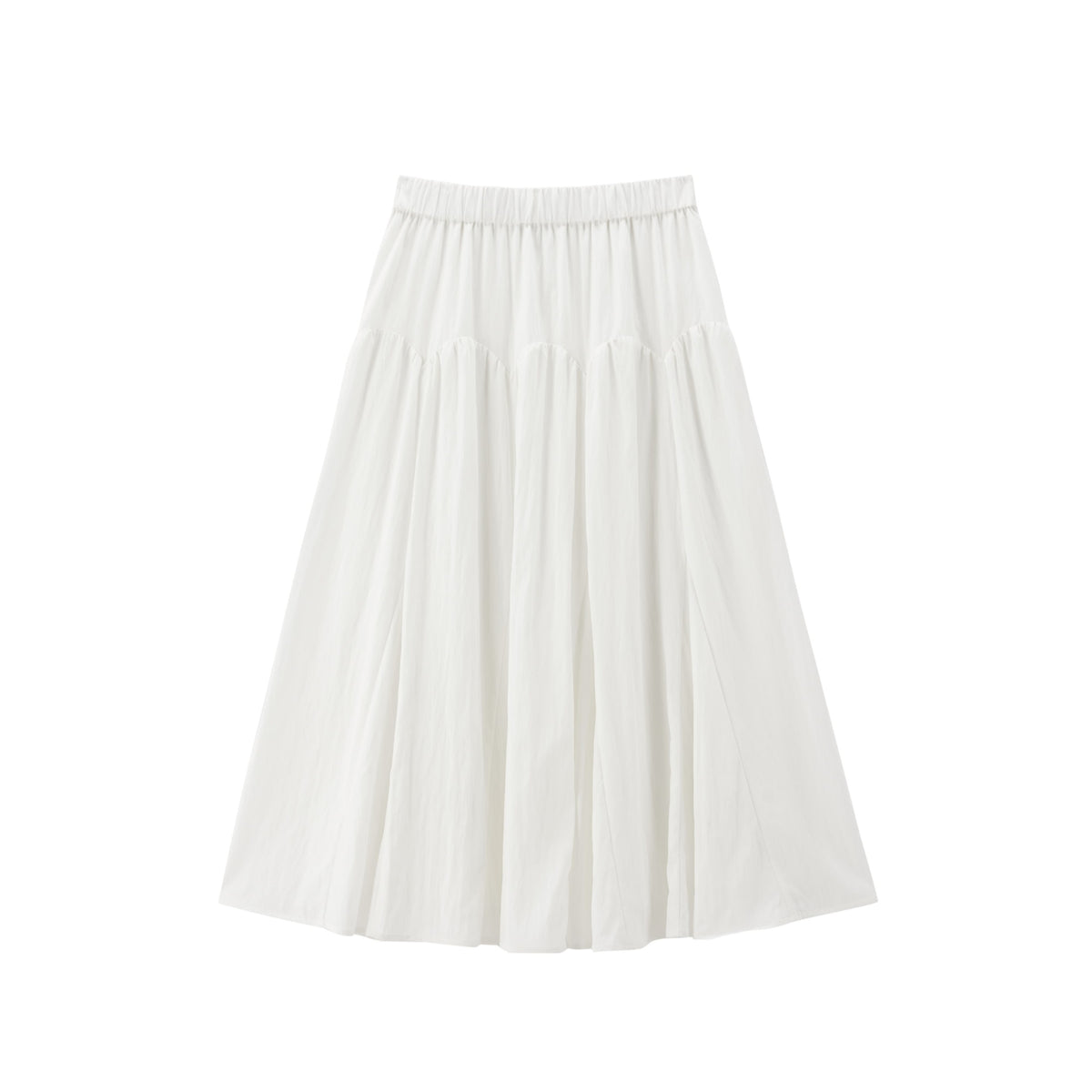 Women's Elastic Waist A-Line Skirt