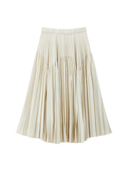 Women's Elegant Pleated A-Line Skirt