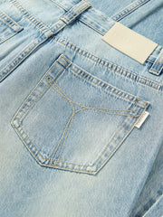 Women's Distressed Wide-Leg Jeans