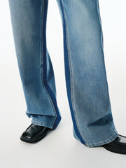 Women's Washed Straight-Leg Jeans