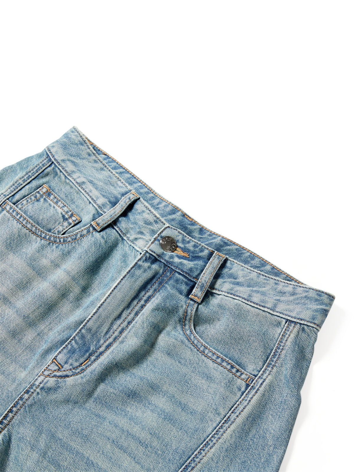 Women's High-Waisted Curved-Leg Wide-Leg Jeans