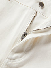 Women's Wide-Leg Jeans with Self-Fabric Belt