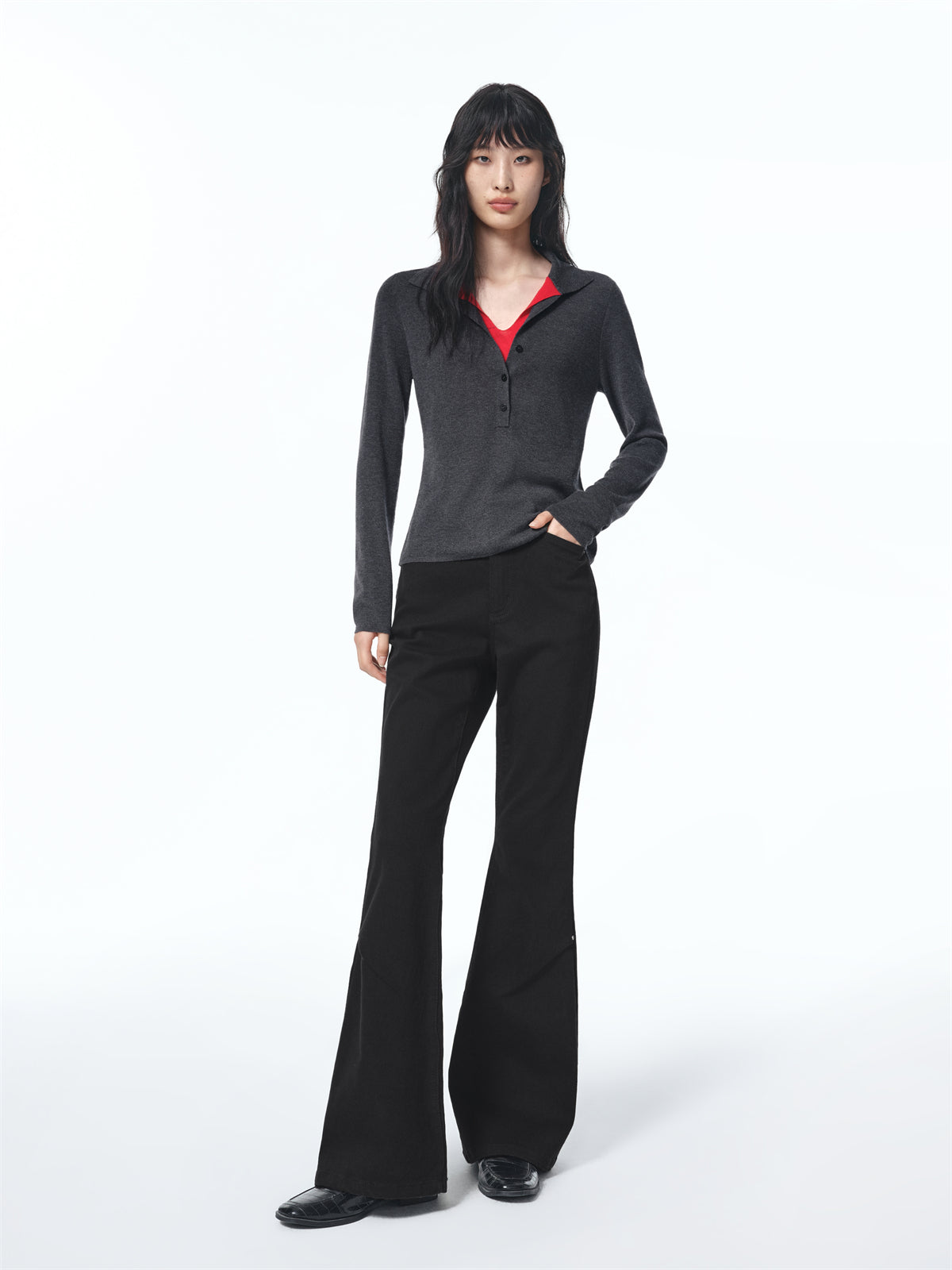 Women's High-Waisted Flared Jeans