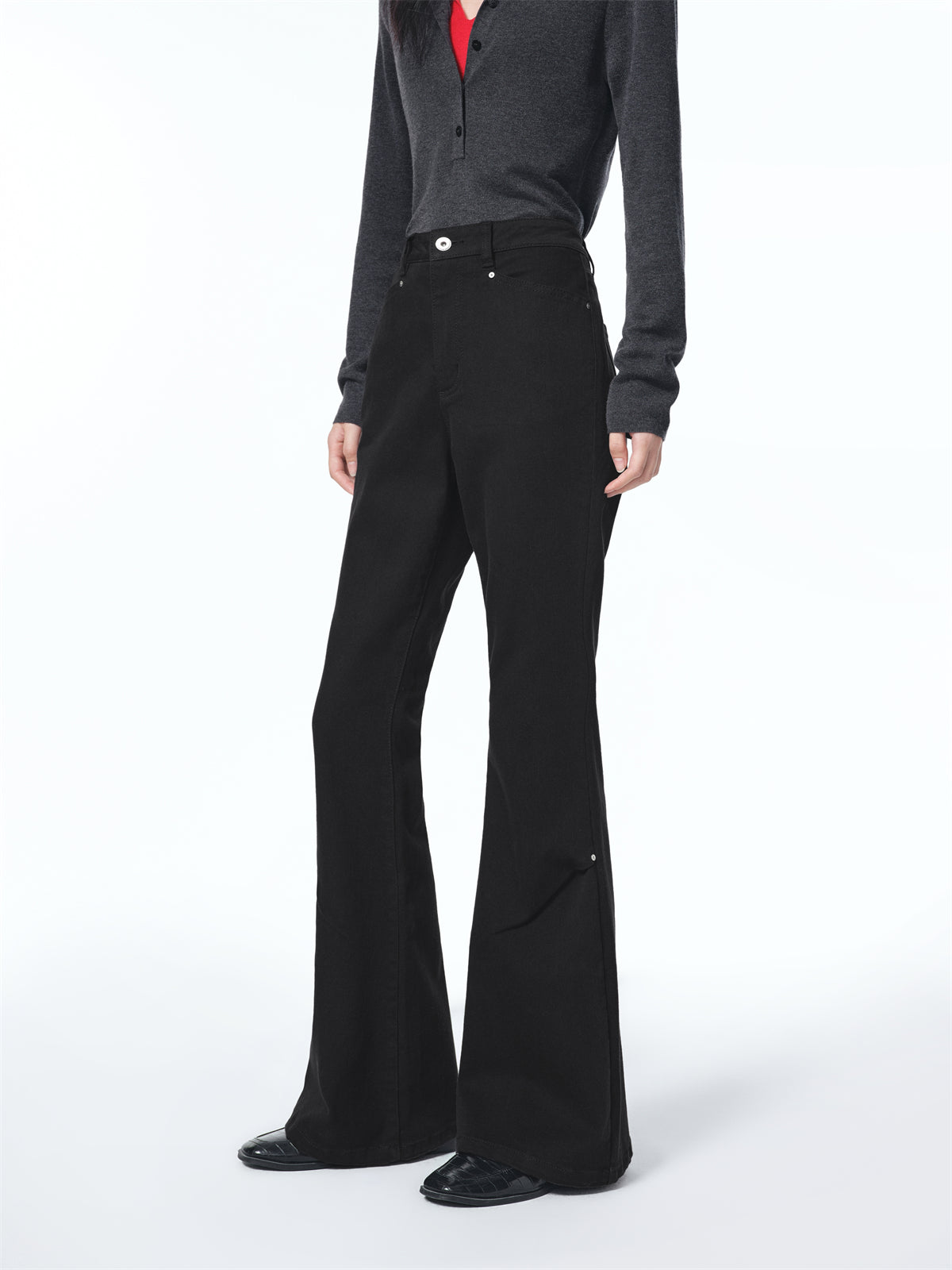 Women's High-Waisted Flared Jeans