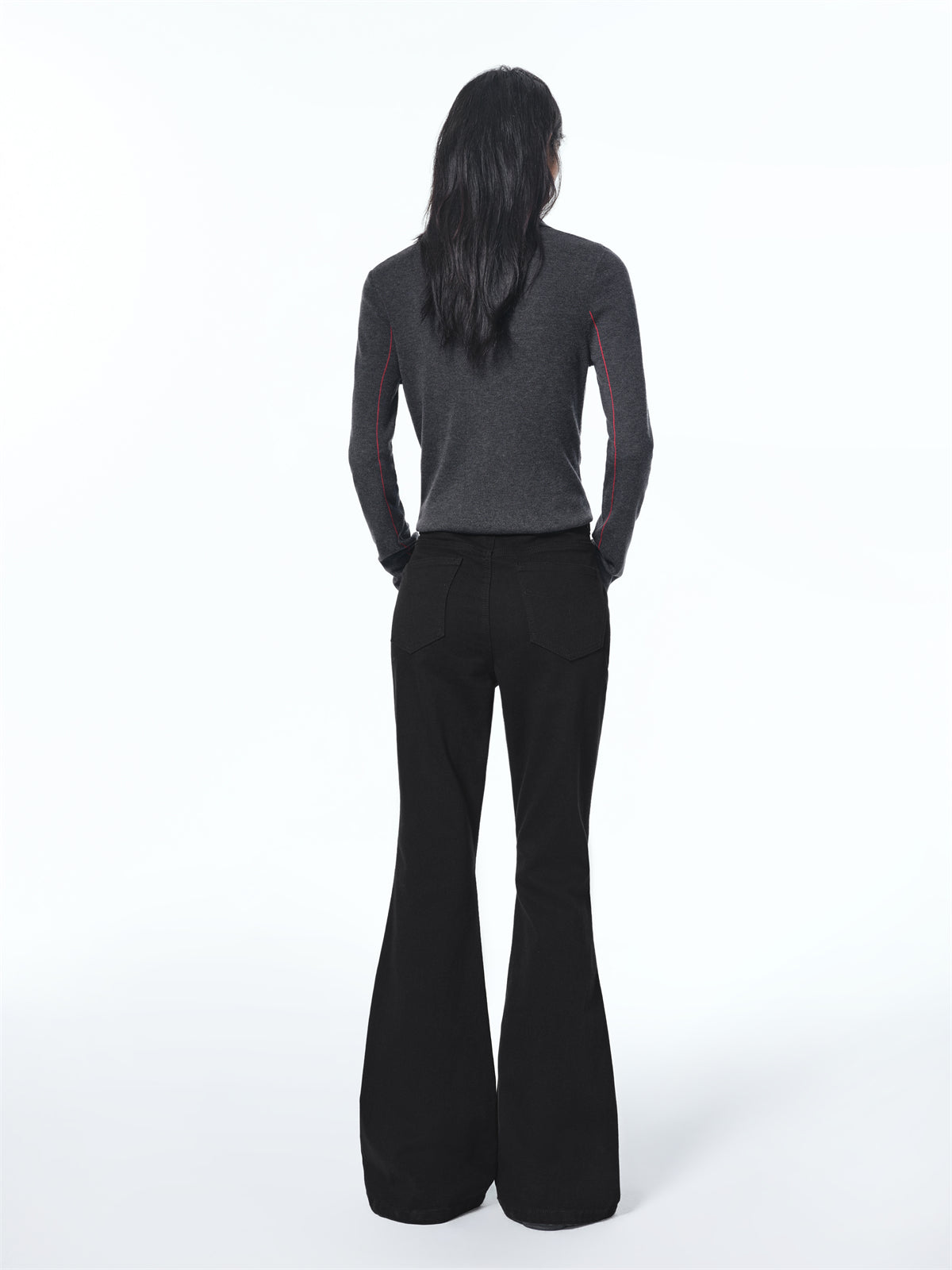 Women's High-Waisted Flared Jeans
