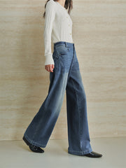 Women's Ombre Wide-Leg Jeans