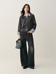 Women's Ombre Wide-Leg Jeans